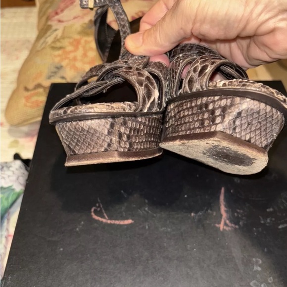 YSL python tribute platform gorgeous shoes 39 1/2 - Picture 6 of 6